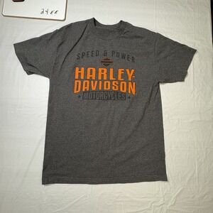 Mens Harley Davidson gray short sleeve graphic tshirt, Pikeville Kentucky